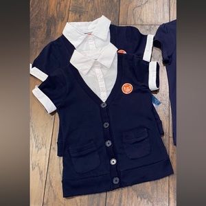 2 French Toast 2-In-1 Layered Look School Uniform Cardigan Combo